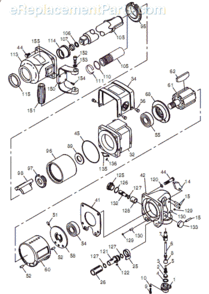 Page A Diagram and Parts List for CP897 T025379 Chicago Pneumatic Wrench